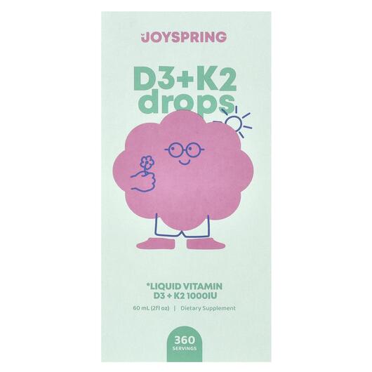 Основное фото товара Joy Spring, Витамин D, Vitamin D for Kids, 60 мл