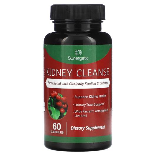 Основное фото товара Sunergetic, Поддержка почек, Kidney Cleanse, 60 капсул