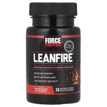 Жироспалювачі LeanFire Force Factor 30 капсул Жироспалювачі LeanFire Force Factor 30 капсул