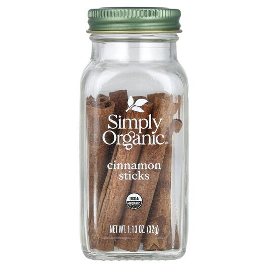 Основне фото товара Simply Organic, Cinnamon Sticks, Екстракт кориці, 32 г