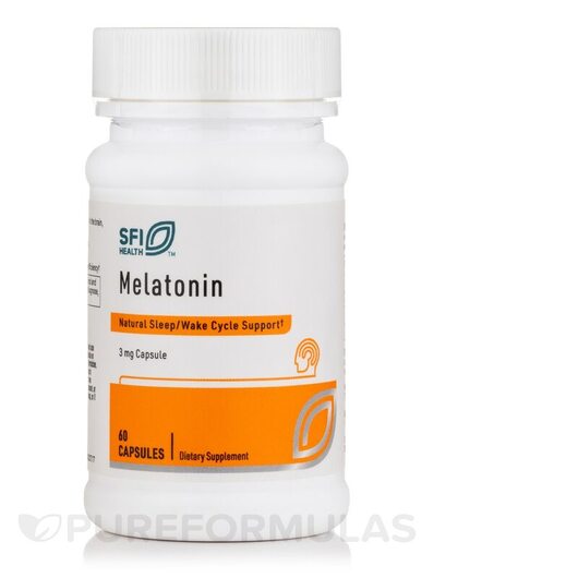 Основне фото товара Melatonin 3 mg Основне фото товара SFI Health, Melatonin 3 mg, Мелатонін, 60 капсул