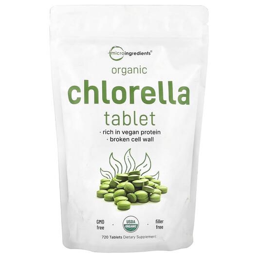 Основное фото товара Хлорелла, Organic Chlorella Tablet 3 g, 720 таблеток