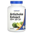 Фото товару Artichoke Extract 600 mg Фото товару Nutricost, Artichoke Extract 600 mg, Артишок, 240 капсул