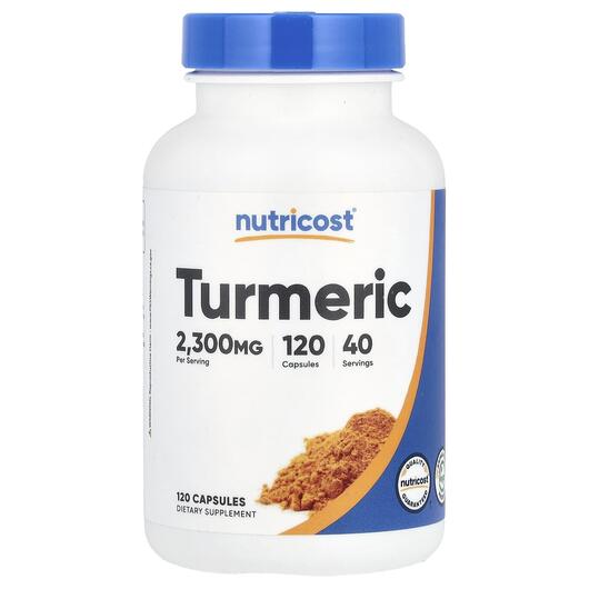 Основное фото товара Nutricost, Экстракт корня куркумы, Turmeric 2300 mg, 120 капсул