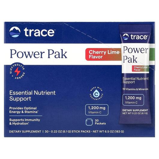 Основное фото товара Trace, Электролиты, PowerPak Essential Nutrient Support, 30 шт