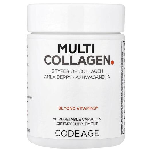 Основное фото товара Hydrolyzed Multi Collagen Основное фото товара CodeAge, Коллаген, Hydrolyzed Multi Collagen, 90 капсул