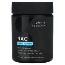 NAC 600 mg NAC N-ацетилцистеин Sports Research 90 капсул