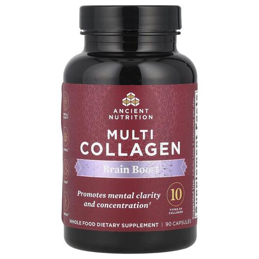Основное фото товара Ancient Nutrition, Коллаген, Multi Collagen Brain Boost, 90 капсу