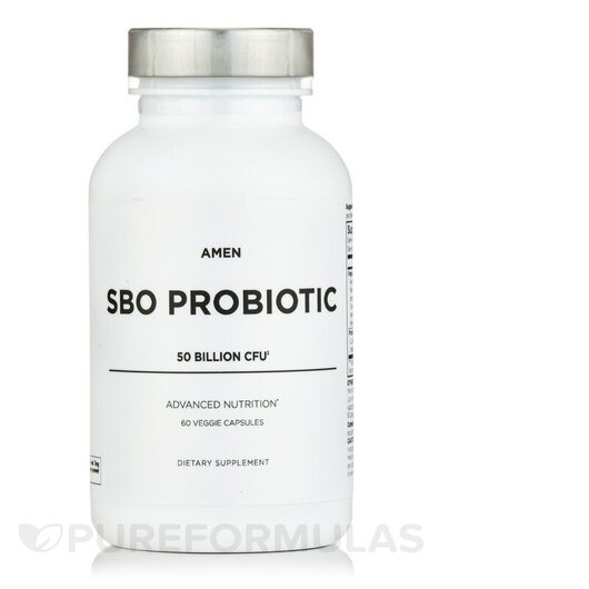 Основне фото товара CodeAge, Amen SBO Probiotic 50 Billion CFU, Пробіотики, 60 капсул