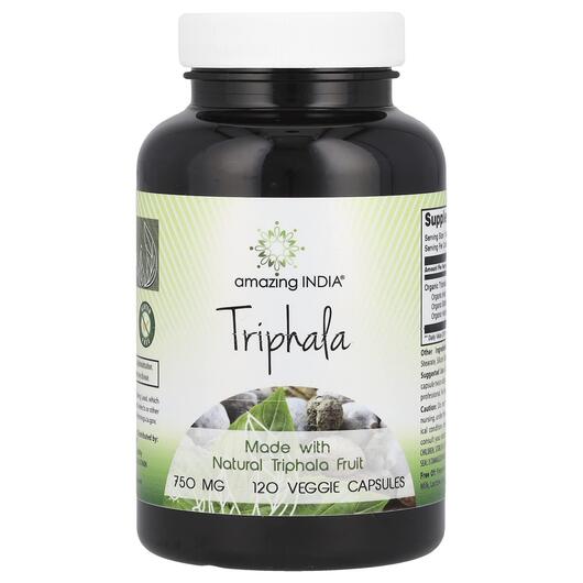 Основное фото товара Triphala 750 mg Основное фото товара Amazing India, Трифала, Triphala 750 mg, 120 капсул