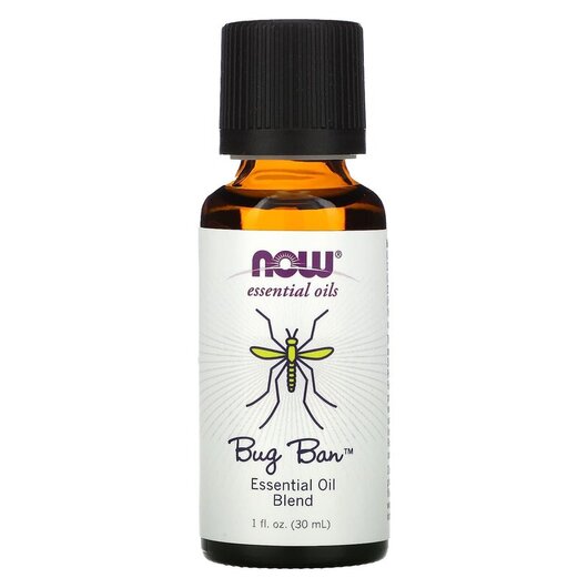 Основне фото товара Pure Essential Oil Bug Ban Основне фото товара NOW Foods, Pure Essential Oil Bug Ban, Ефірна олія, 30 мл
