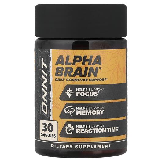 Основне фото товара Alpha Brain Memory & Focus Основне фото товара Onnit, Alpha Brain, Підтримка мозку, 30 капсул