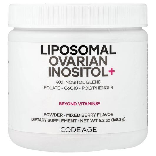 Основне фото товара Liposomal Ovarian Inositol+ Mixed Berry, Вітамін B8 Інозитол, 148