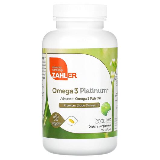 Основне фото товара Omega 3 Platinum Advanced Omega 3 Fish Oil 3000 mg, Омега 3, 90 к