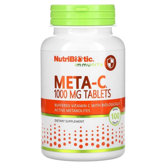 Основне фото товара NutriBiotic, Immunity Meta-C 1000 mg, Вітамін C, 100 таблеток