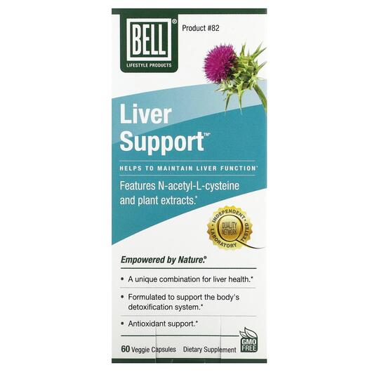 Основное фото товара Liver Support Основное фото товара Bell Lifestyle, Поддержка печени, Liver Support, 60 капсул