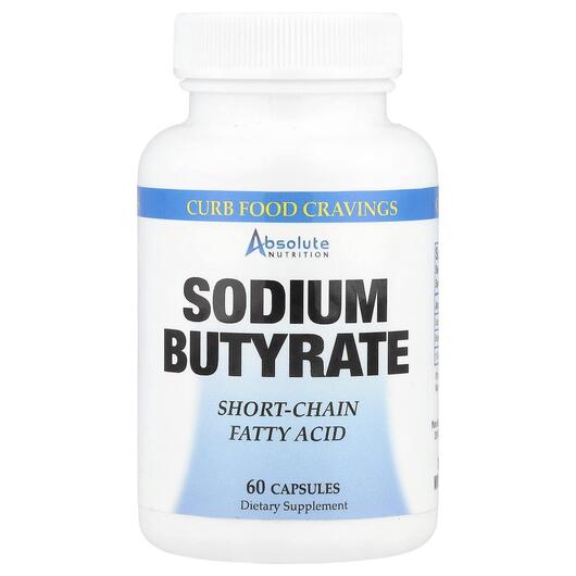 Основное фото товара Sodium Butyrate Основное фото товара Absolute Nutrition, Масляная кислота, Sodium Butyrate, 60 капсул