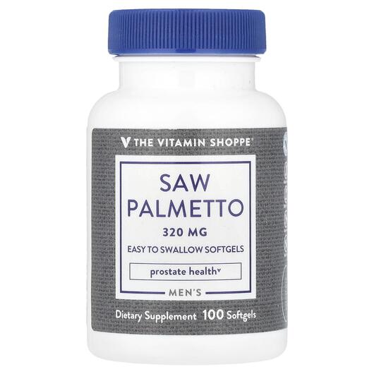 Основное фото товара Men's Saw Palmetto 320 mg Основное фото товара TheVitaminShoppe, Со Пальметто, Men's Saw Palmetto 320 mg, 1