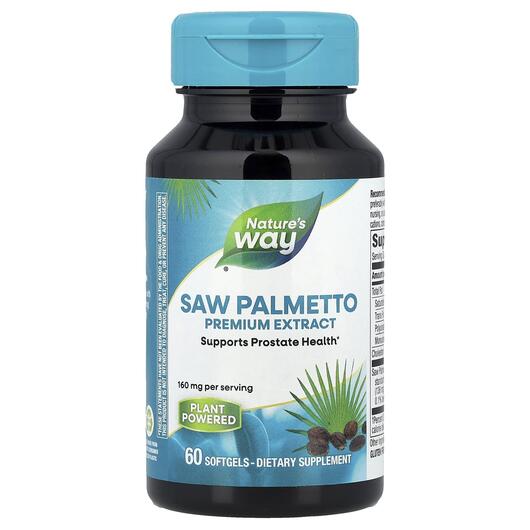 Основное фото товара Nature's Way, Пальметто, Saw Palmetto Standardized, 60 капсу