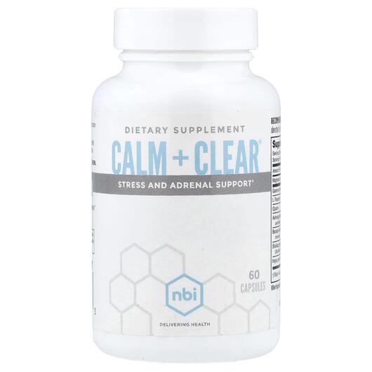Основное фото товара Calm + Clear Stress and Adrenal Support Основное фото товара Поддержка стресса, Calm + Clear Stress and Adrenal Support, 60 ка