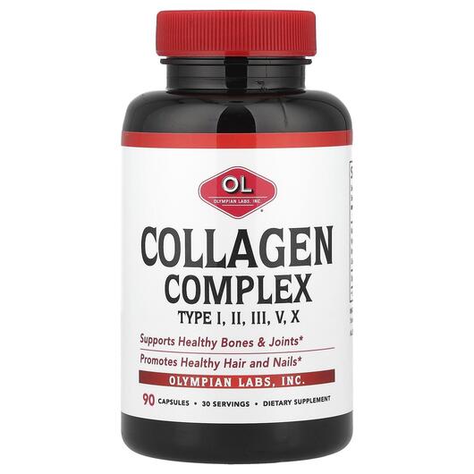 Основное фото товара Collagen Complex Type I II III V X Основное фото товара Olympian Labs, Коллаген, Collagen Complex Type I II III V X, 90 к