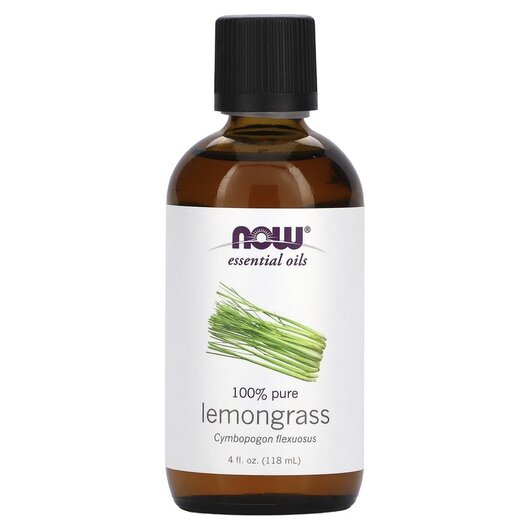 Основне фото товара NOW Foods, Pure Essential Oil Lemongrass, Ефірна олія, 118 мл