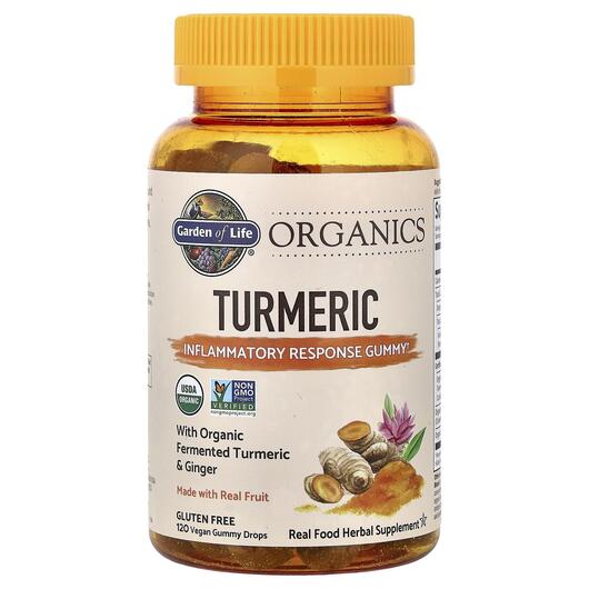 Основне фото товара MyKind Organics Turmeric Inflammatory Response Gummy Основне фото товара Garden of Life, Turmeric, Куркума, 120 цукерок