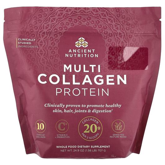 Основное фото товара Multi Collagen Protein Основное фото товара Ancient Nutrition, Коллаген, Multi Collagen Protein, 707 г