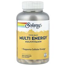 Twice Daily Multi Energy Multivitamin Iron Free Solaray