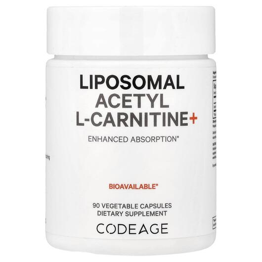 Основное фото товара Liposomal Acetyl L-Carnitine+ Основное фото товара CodeAge, Ацетилкарнитин, Liposomal Acetyl L-Carnitine+, 90 капсул
