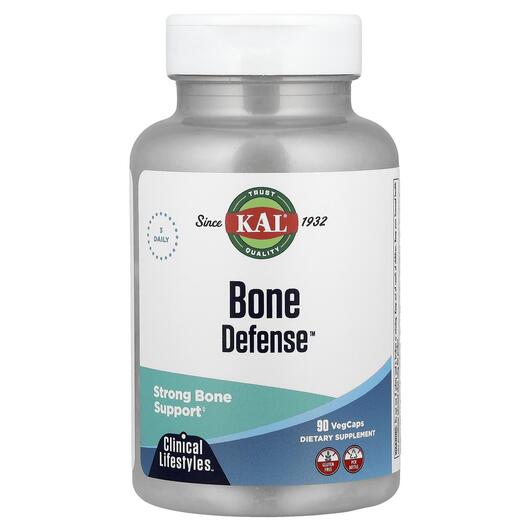 Основное фото товара Bone Defense Основное фото товара KAL, Укрепление костей, Bone Defense, 90 капсул