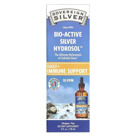 Основное фото товара Bio-Active Silver Hydrosol Dropper-Top Daily + Immune Support 10 ppm Основное фото товара Коллоидное серебро, Bio-Active Silver Hydrosol 10 ppm, 118 мл