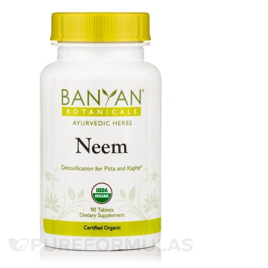 Основне фото товара Neem Organic Основне фото товара Banyan Botanicals, Neem Organic, Ніім, 90 таблеток