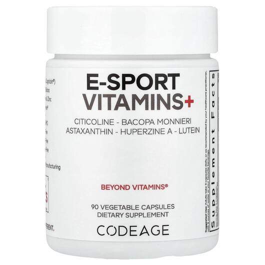 Основное фото товара CodeAge, Витамины, E-Sport Vitamins+, 90 капсул