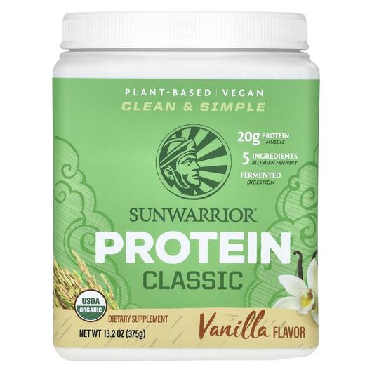 Основное фото товара Sunwarrior, Протеин, Classic Protein Vanilla, 375 г
