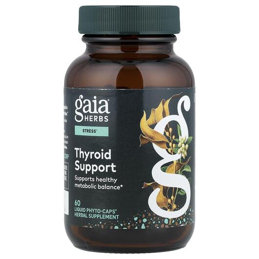 Основне фото товара Thyroid Support Основне фото товара Gaia Herbs, Thyroid Support, Підтримка щитовидної залози, 60 капс