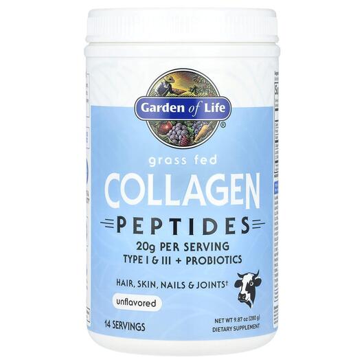 Основне фото товара Collagen Peptides Unflavored, Колагенові пептиди, 280 г