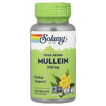 Лист коров'яку Mullein 330 mg Solaray 100 капсул