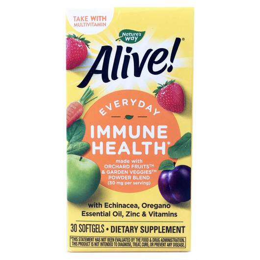 Основне фото товара Alive! Everyday Immune Health, Підтримка імунітету, 30 таблеток