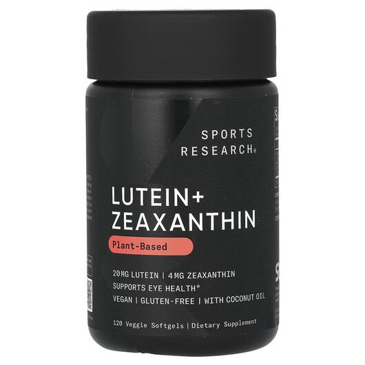 Основное фото товара Sports Research, Лютеин + Зеаксантин, Lutein + Zeaxanthin, 120 ка