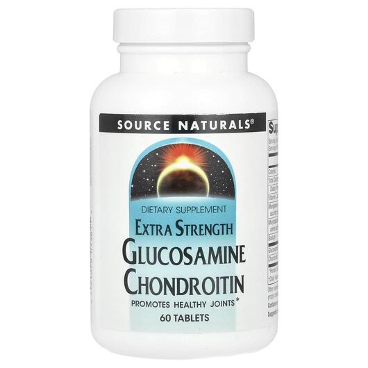 Основне фото товара Glucosamine Chondroitin Extra Strength, Глюкозамін Хондроітин, 60