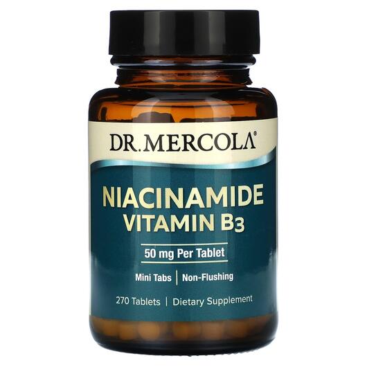 Основное фото товара Dr. Mercola, Ниацинамид, Niacinamide Vitamin B3 50 mg, 270 таблет