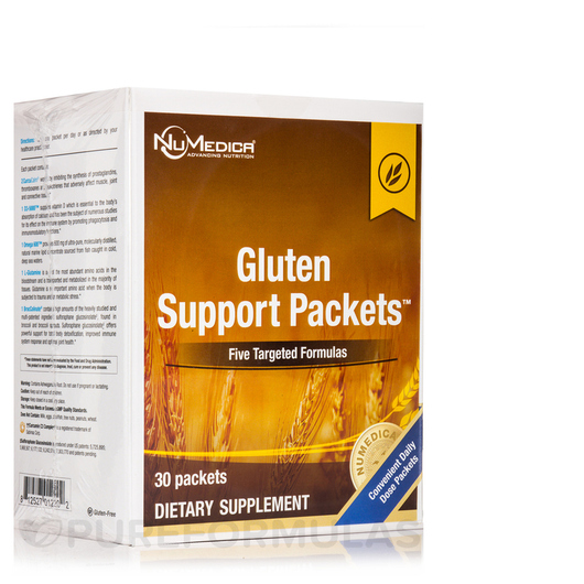 Основне фото товара Gluten Support Packets Основне фото товара NuMedica, Gluten Support Packets, Ферменти, 30 шт
