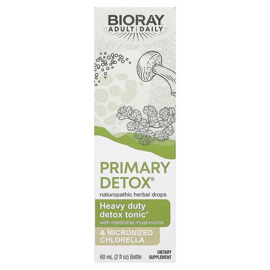Основне фото товара Primary Detox Heavy Duty Detox Tonic Alcohol Free Основне фото товара Bioray, Primary Detox, Детокс та очищення, 60 мл
