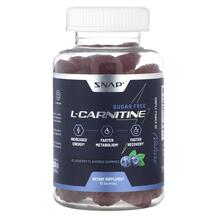 L-Carnitine Gummies Sugar Free Blueberry L-Карнитин Snap