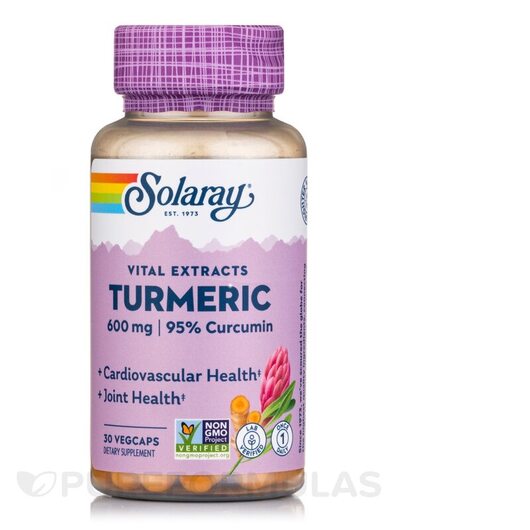 Основное фото товара Turmeric Root Extract 600 mg One Daily, Экстракт корня куркумы, 3