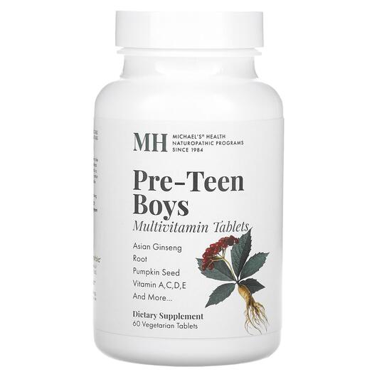 Основное фото товара Pre-Teen Boys Multivitamin Основное фото товара MH, Витамины для подростков, Pre-Teen Boys Multivitamin, 60 табле