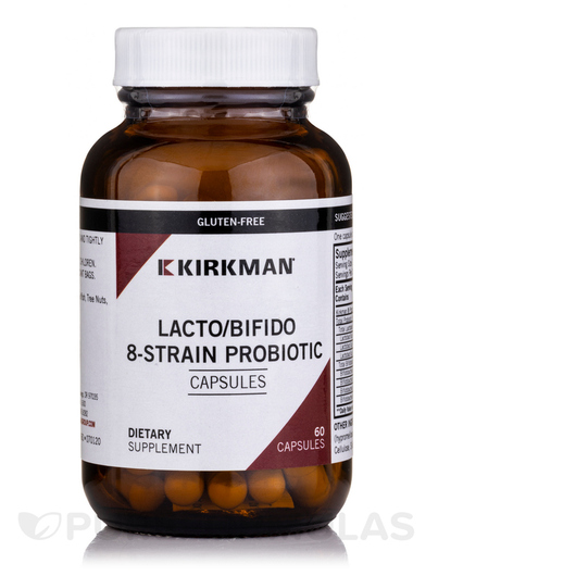Основне фото товара Kirkman, Lacto/Bifido 8-Strain Probiotic, Пробіотики, 60 капсул