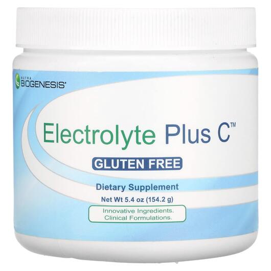 Основное фото товара Electrolyte Plus C Основное фото товара Nutra BioGenesis, Электролиты, Electrolyte Plus C, 154.2 г