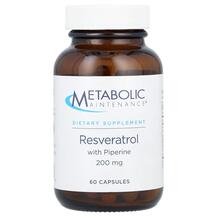 Resveratrol with Piperine 200 mg Ресвератрол Metabolic